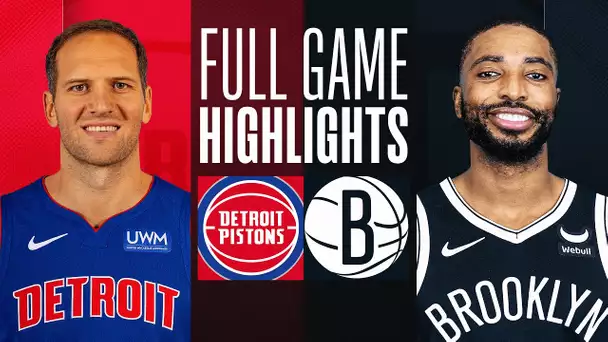 PISTONS at NETS | FULL GAME HIGHLIGHTS | December 23, 2023