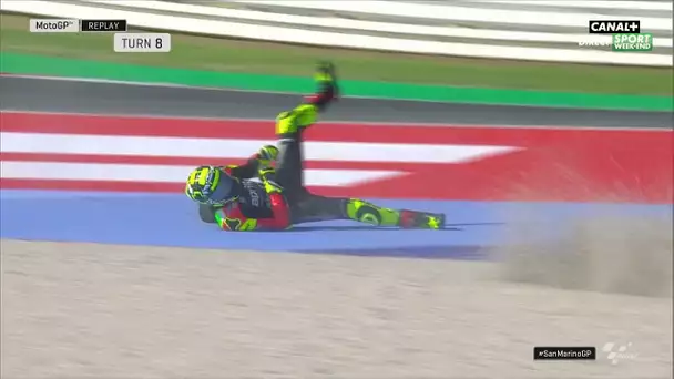 Chute d'Andrea Iannone !