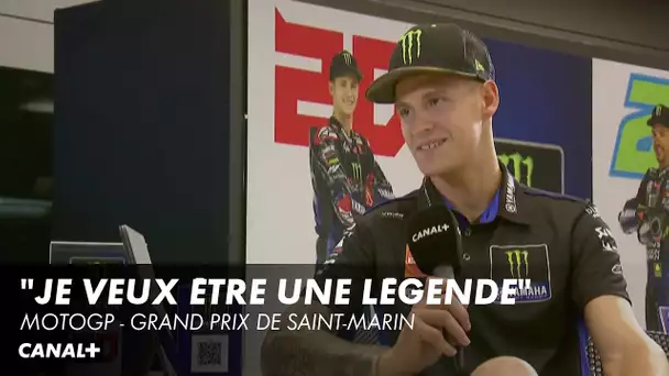 Interview exclusive de Fabio Quartararo - Grand Prix de Saint-Marin - MotoGP