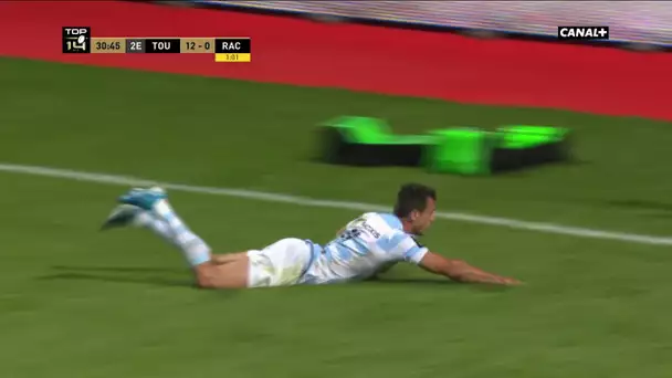 Stade Toulousain / Racing 92 : L'interception et essai d'Imhoff !