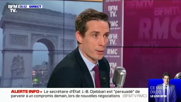 Jean-Baptiste Djebbari face à Jean-Jacques Bourdin sur RMC et BFMTV