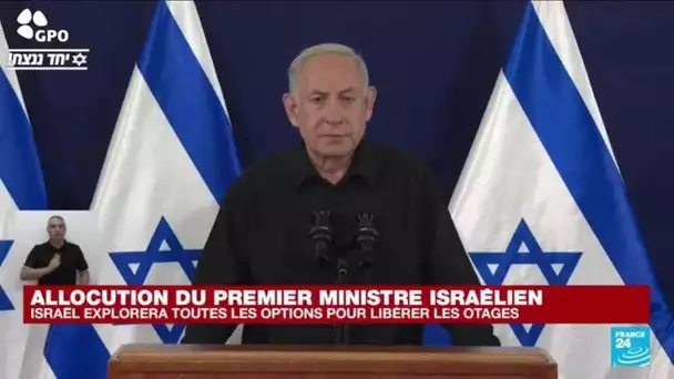 Benjamin Netanyahu prévient que la guerre dans la bande de Gaza sera "longue et difficile"