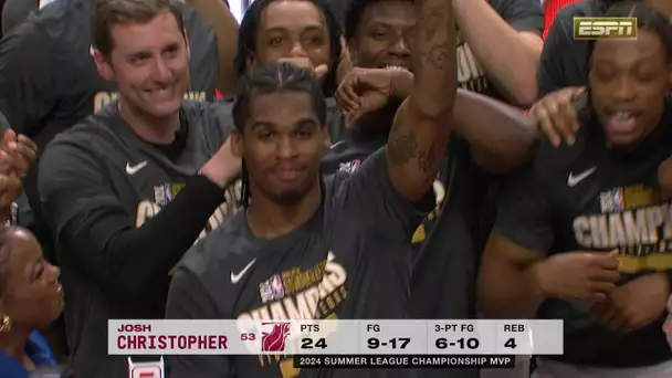 Josh Christopher Wins The Summer League Finals MVP!