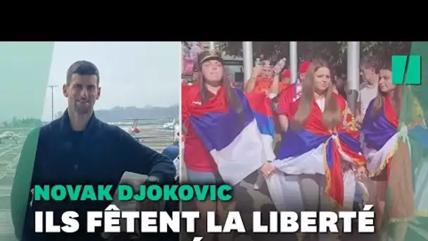 Les fans de Djokovic dansent dans la rue pour fêter sa libération par la justice australienne