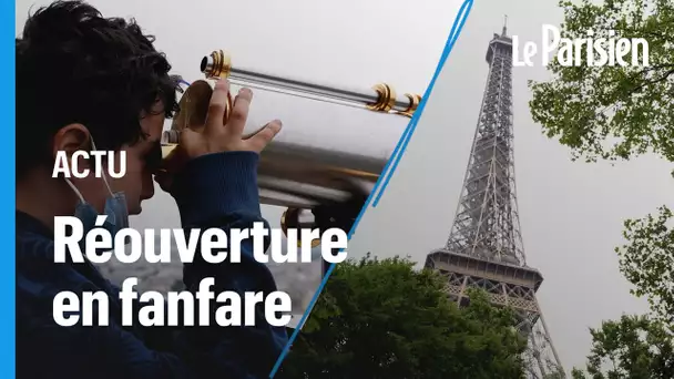 Réouverture de la Tour Eiffel : les touristes "très heureux" de retrouver leur Dame de fer