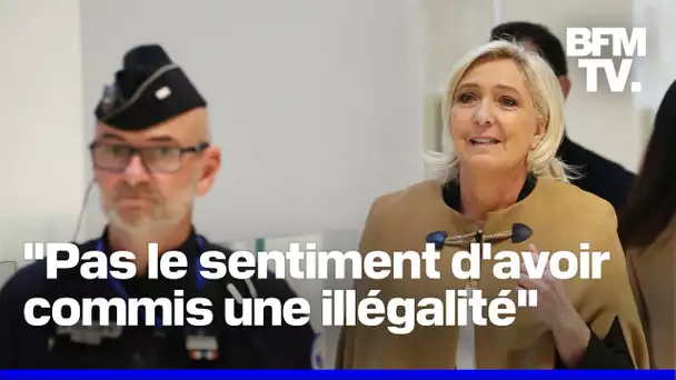 Procès des emplois fictifs du RN: interrogée au tribunal, Marine Le Pen se défend