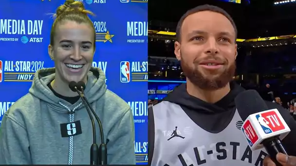 Steph & Sabrina Give Each Other High Praise Ahead Of Their 3-Point Challenge