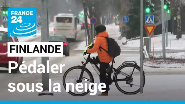 Finlande : la neige n’est pas un obstacle dans la "capitale du vélo en hiver" • FRANCE 24