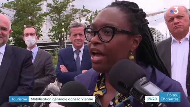 Sibeth Ndiaye porte-parole du gouvernement au Futuroscope