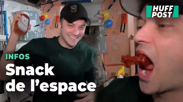 Cet astronaute qui avale du ketchup sur l’ISS va vous couper l’appétit