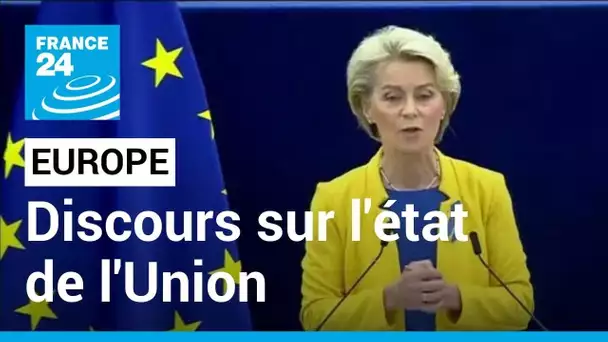 Union européenne : le discours du l'état de l'Union d'Ursula von der Leyen • FRANCE 24