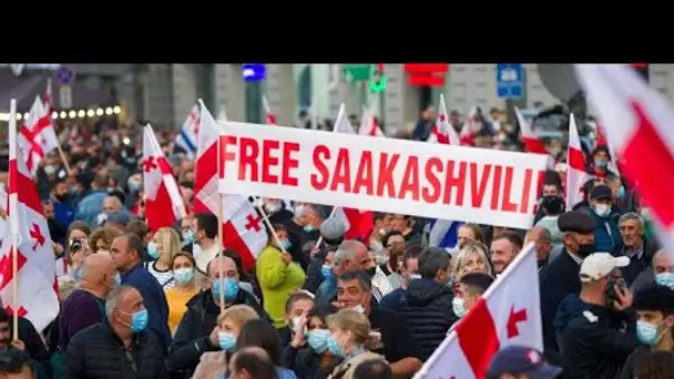 Géorgie : les soutiens de Mikheïl Saakachvili manifestent à Tbilissi