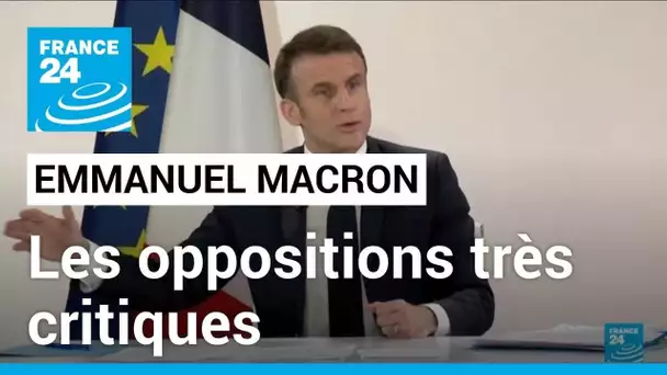 Conférence de presse d'Emmanuel Macron : les oppositions très critiques • FRANCE 24