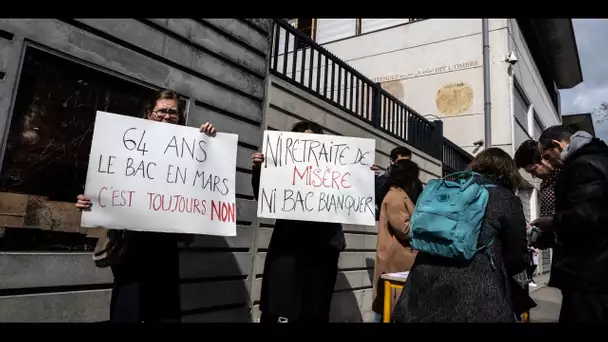 «C'est un trop-plein» : les professeurs mobilisés contre la retraite à 64 ans... Et le bac en mars