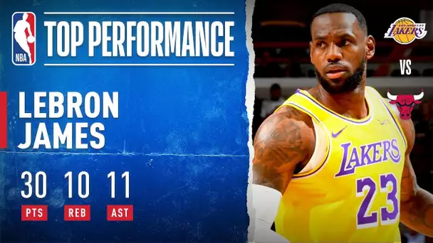 LeBron Racks Up THIRD Triple-Double In A Row!!