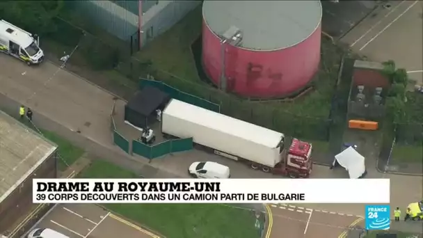 39 corps découverts dans un camion au Royaume-Uni, l'identification en cours