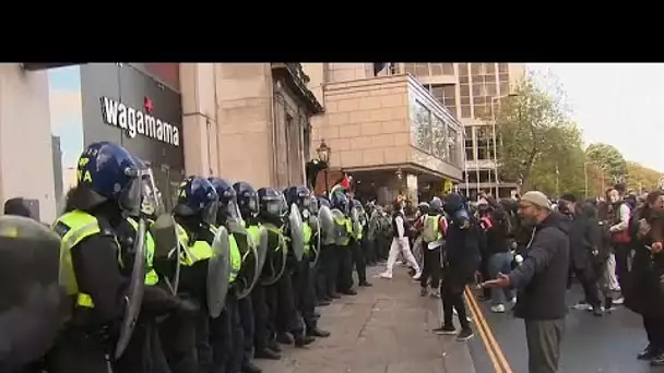 La police charge la manifestation pro-palestinienne de Londres