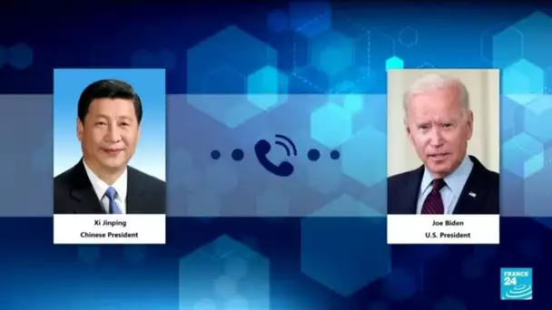 L'échange entre Xi Jinping et Joe Biden marqué par les tensions autour de Taïwan • FRANCE 24