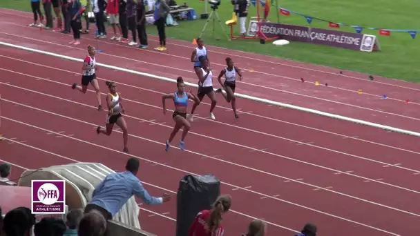 Valence 2014 : Finale 200 m Cadettes (Fanny Peltier en 24&#039;&#039;71)