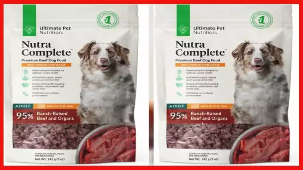 Ultimate Pet Nutrition Nutra Complete, 100% Freeze Dried Veterinarian Formulated Raw Dog Food