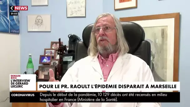 Pour le Professeur Raoult, l'épidémie disparaît à Marseille