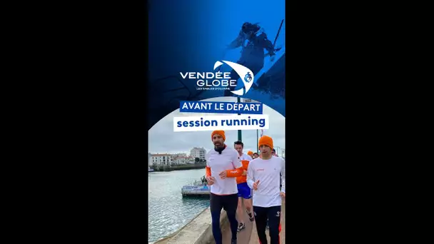 Avant le départ du Vendée Globe, session de running pour le skipper Sébastien Marsset