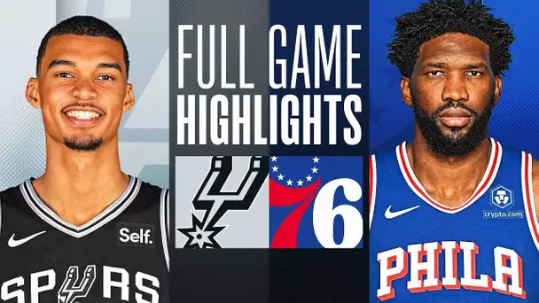 SPURS at 76ERS | FULL GAME HIGHLIGHTS | January 22, 2024