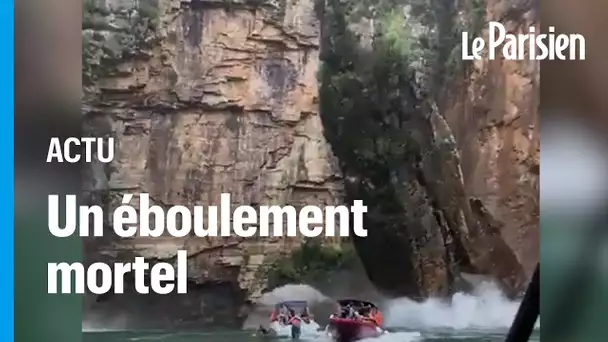 Brésil : sept touristes en bateau tués par l’effondrement d’une falaise