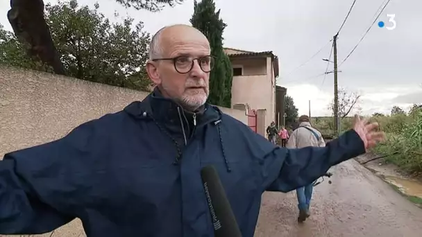 Cazouls-d'Hérault : une femme emportée par l'eau devant sa maison, interview du maire Henry Sanchez