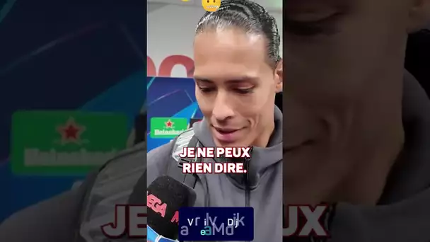 😅 Van Dijk bientôt au Real Madrid ? 👀 Sa réponse ! #shorts