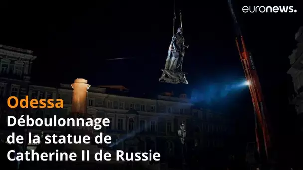 La statue de Catherine II démontée à Odessa