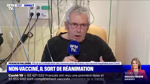 F. Palombi, non-vacciné hospitalisé du Covid: "Vaccinez-vous, c'est une question de vie ou de mort"