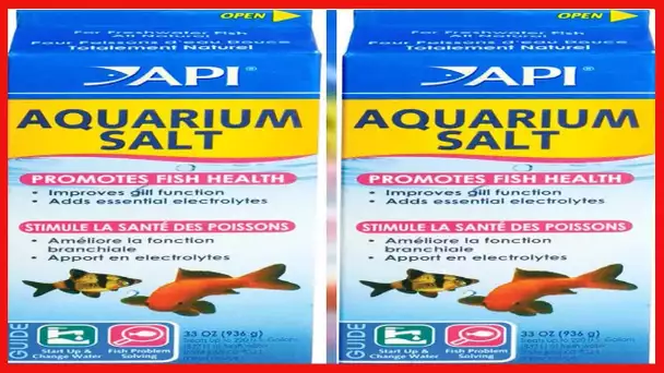 API AQUARIUM SALT Freshwater Aquarium Salt 33-Ounce Box