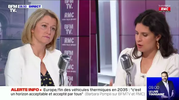 Barbara Pompili, ministre de la Transition écologique, était l'invitée de Bourdin Direct sur RMC