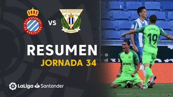 Resumen de RCD Espanyol vs CD Leganés (0-1)