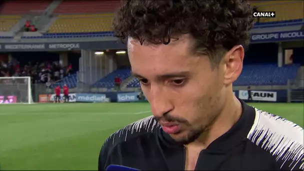 Ligue 1 Conforama - La réaction de Marquinhos après Montpellier / PSG