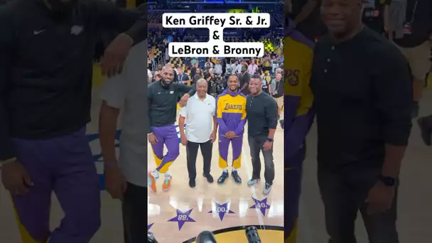 The Griffeys are in the house to support LeBron & Bronny on opening night! 🤝🔥|#Shorts