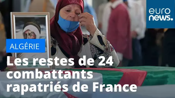 Les restes de 24 combattants rapatriés de France en Algérie