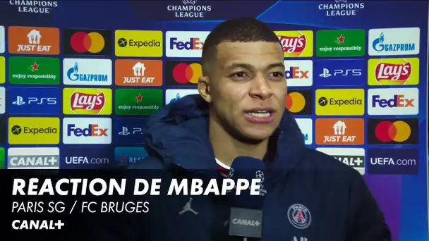 La réaction de Kylian Mbappé après Paris SG / FC Bruges