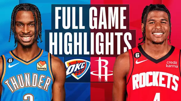 THUNDER at ROCKETS | NBA FULL GAME HIGHLIGHTS | November 26, 2022